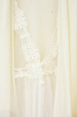 画像2: axes femme / ジレレイヤード風ロングカーデ M アイボリー O-26-09-22-075-AX-TO-IG-OS (2)