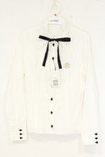 画像1: PEACE NOW / エンブレム刺繍ブラウス M ホワイト×ブラック O-26-09-22-078-PU-BL-OW-OS (1)