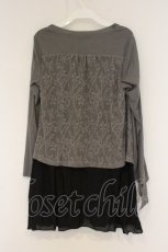 画像2: axes femme / トッパーCD重ね着風チュニ M クロ O-26-09-23-038-AX-TO-OW-OS (2)