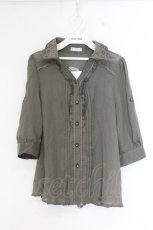 画像1: axes femme / 3wayスキッパーシャツ M カーキグリーン O-26-09-23-044-AX-TO-OW-OS (1)