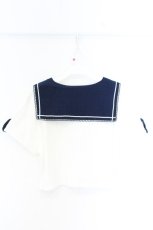 画像2: Secret Honey / スピンドルセーラーカットソー  シロ×ネイビー O-26-09-23-009-CA-TO-OW-OS (2)