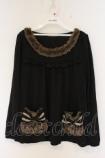 画像1: axes femme / ファー使いチュニ M クロ O-26-09-23-030-AX-TO-OW-OS (1)