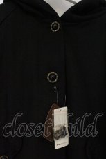 画像3: axes femme / BIGフード編み上げポンチョ M クロ O-26-09-23-033-AX-CO-OW-OS (3)