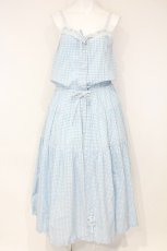 画像1: PINK HOUSE / レース使いキャミソールワンピース  サックス O-26-09-24-039-LO-OP-IG-OS (1)