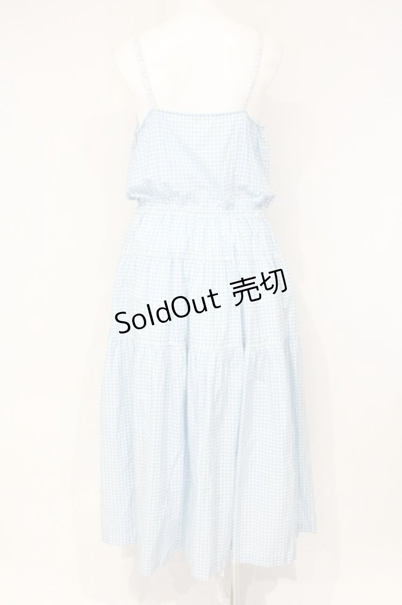 画像5: PINK HOUSE / レース使いキャミソールワンピース  サックス O-26-09-24-039-LO-OP-IG-OS (5)
