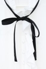 画像2: ATELIER PIERROT / Modern Flounce Long Blouse（モダンフラウンスロングブラウス）  ホワイト O-26-09-24-051-EL-BL-IG-OS (2)