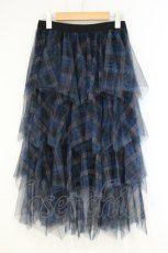 画像1: HELL CAT PUNKS / チェックメッシュスカート  ブルー系チェック O-26-09-24-063-PU-SK-IG-OS (1)