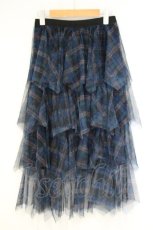 画像3: HELL CAT PUNKS / チェックメッシュスカート  ブルー系チェック O-26-09-24-063-PU-SK-IG-OS (3)
