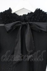 画像2: KILLSTAR / メッシュフリル襟カットソー S ブラック O-26-09-24-066-PU-TO-IG-OS (2)