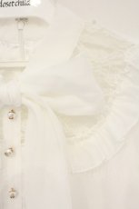 画像3: evelyn / デコルテレースブラウス  シロ O-26-09-24-068-LO-BL-OW-OS (3)
