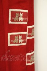 画像3: PINK HOUSE / いぬ刺繍デニムジャンパースカート  アカ O-26-09-24-078-LO-OP-OW-OS (3)