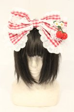 画像1: BABY,THE STARS SHINE BRIGHT / ゆらゆらいちごのHappy Berry Presentギンガムカチューシャ  アカ O-26-09-24-101-BA-AC-YM-OS (1)
