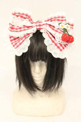 Preview of ゆらゆらいちごのHappy Berry Presentギンガムカチューシャ  アカ