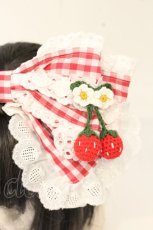 画像2: BABY,THE STARS SHINE BRIGHT / ゆらゆらいちごのHappy Berry Presentギンガムカチューシャ  アカ O-26-09-24-101-BA-AC-YM-OS (2)
