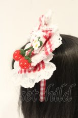 画像3: BABY,THE STARS SHINE BRIGHT / ゆらゆらいちごのHappy Berry Presentギンガムカチューシャ  アカ O-26-09-24-101-BA-AC-YM-OS (3)
