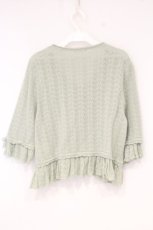 画像4: PINK HOUSE / あじさいモチーフ使いニットボレロ  ミントグリーン O-26-09-24-010-LO-TO-IG-OS (4)