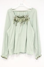 画像1: PINK HOUSE / 水玉ロータリープリント使いカットソー  ミントグリーン O-26-09-24-011-LO-TO-IG-OS (1)