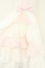 画像3: Chalmiere / 丸襟姫袖ブラウス  シロ×ピンク O-26-09-24-014-AX-BL-IG-OS (3)