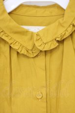 画像2: Franche Lippee / プチカラーフリルブラウス M マスタード O-26-09-24-021-LO-BL-IG-OS (2)
