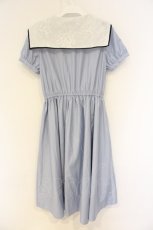 画像3: axes femme POETIQUE / レースセーラーカラーワンピース M サックス O-26-09-25-038-AX-OP-OW-OS (3)