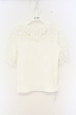 画像1: axes femme / チョーカー風ビスチェ切替プルオーバー M シロ O-26-09-25-048-AX-TO-OW-OS (1)