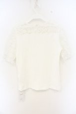 画像3: axes femme / チョーカー風ビスチェ切替プルオーバー M シロ O-26-09-25-048-AX-TO-OW-OS (3)