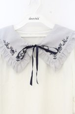 画像2: axes femme / マリン刺繍セーラー襟PO M グレー O-26-09-25-049-AX-TO-OW-OS (2)