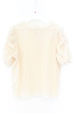 画像3: axes femme POETIQUE / シアードットドビーブラウス M ベージュ O-26-09-25-051-AX-BL-OW-OS (3)