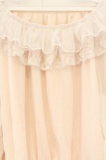 画像2: axes femme / リボン付楊柳シフォンプルオーバー M ピンク系 O-26-09-25-052-AX-TO-OW-OS (2)