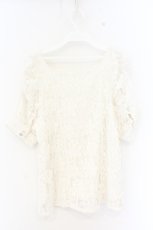 画像3: axes femme / 総レースプルオーバー M キナリ O-26-09-25-053-AX-TO-OW-OS (3)