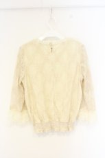 画像3: axes femme POETIQUE / レーシーフリルブラウス M キナリ O-26-09-25-058-AX-BL-OW-OS (3)