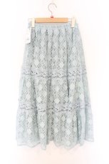 画像3: axes femme / 総レースティアードスカート M サックス O-26-09-25-006-AX-SK-OW-OS (3)