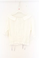 画像3: axes femme POETIQUE / マリン刺繍オフショルブラウス M キナリ O-26-09-25-063-AX-BL-OW-OS (3)