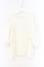 画像3: axes femme POETIQUE / 肩あきパフ袖総レースプルオーバー M キナリ O-26-09-25-067-AX-TO-OW-OS (3)