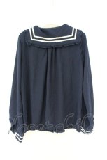 画像3: axes femme / クラシカルセーラーブラウス M ネイビー O-26-09-25-069-AX-BL-OW-OS (3)