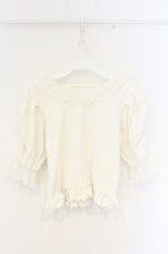 画像3: axes femme POETIQUE / マトン袖リブニットプルオーバー M シロ O-26-09-25-072-AX-TO-OW-OS (3)