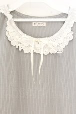 画像2: axes femme / レース重ね袖チュールプルオーバー M グレー O-26-09-25-075-AX-TO-OW-OS (2)