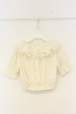 画像3: axes femme POETIQUE / フリルデザインクロップドブラウス M キナリ O-26-09-25-079-AX-BL-OW-OS (3)