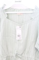 画像2: axes femme POETIQUE / コットンドロストフリルブラウス M ミント O-26-09-25-081-AX-BL-OW-OS (2)