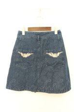 画像3: axes femme / 刺繍入りデニムミニスカート F インディゴ O-26-09-25-009-AX-SK-OW-OS (3)