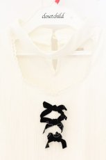 画像2: axes femme POETIQUE / チョーカーデザインテレコトップス M キナリ O-26-09-25-094-AX-TO-OW-OS (2)