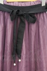 画像2: axes femme POETIQUE / パール付リボンチュールスカート M パープル O-26-09-25-010-AX-SK-OW-OS (2)