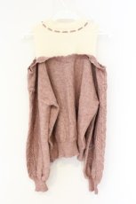 画像3: axes femme POETIQUE / レイヤード風ニットプルオーバー M ピンク O-26-09-25-104-AX-TO-OW-OS (3)