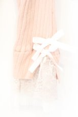画像2: axes femme / 袖レースデザインラメニット F ピンク O-26-09-25-105-AX-TO-OW-OS (2)