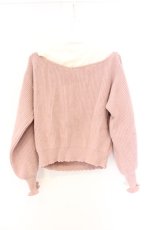 画像3: axes femme POETIQUE / カシュクールレイヤードプルオーバー M ピンク O-26-09-25-106-AX-TO-OW-OS (3)