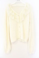 画像1: axes femme / レース襟フェザーニット F キナリ O-26-09-25-107-AX-TO-OW-OS (1)