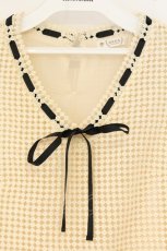 画像2: axes femme / 花柄レースノースリチュニック M キナリ O-26-09-25-108-AX-TO-OW-OS (2)
