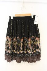 画像1: axes femme / リボンキャンドルスカート M クロ O-26-09-25-003-AX-SK-OW-OS (1)
