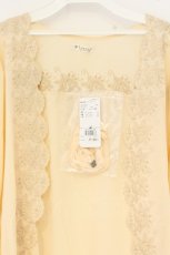 画像2: axes femme / 薔薇刺繍入りロングカーデ M キナリ O-26-09-25-025-AX-TO-OW-OS (2)