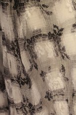画像2: axes femme / チェック柄レースロングカーディガン M クロ O-26-09-25-026-AX-TO-OW-OS (2)